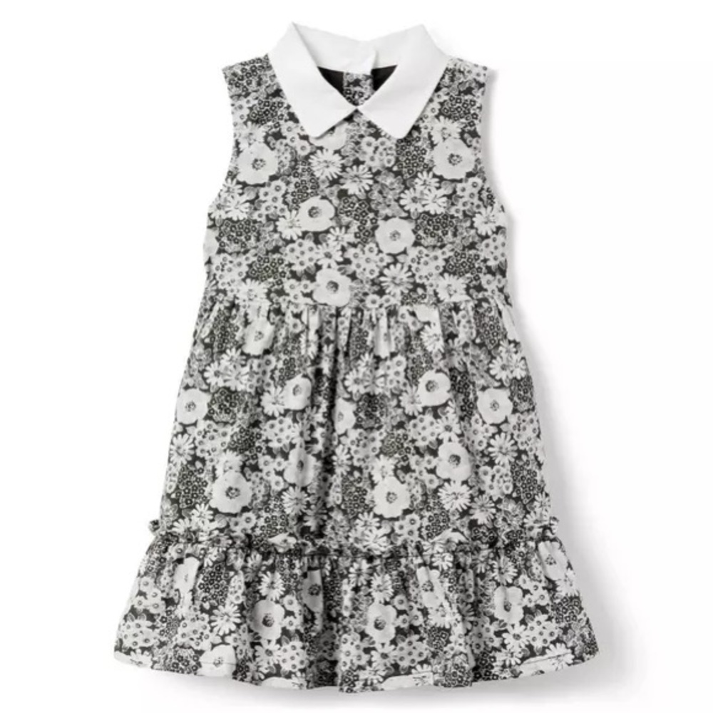 Janie and Jack Peter Pan Collar Floral Dress - 4